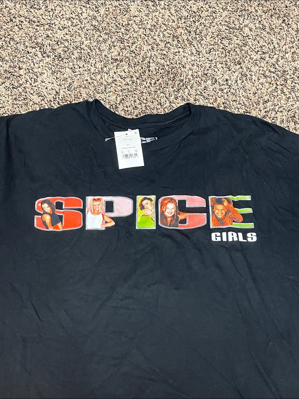 Y2K Black Spice Girls Graphic Tee Unisex Various Sizes  NWT - Picture 2 of 3